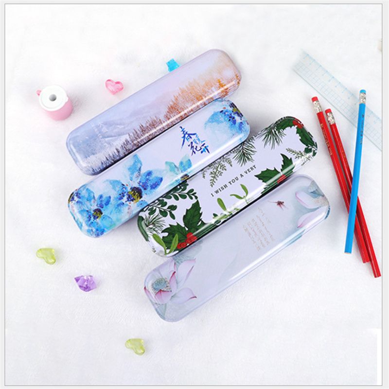 12770720041715799 New ink-wash painting stationery box, student pencil box, artistic style stationery storage box in stock for wholesale Specification image