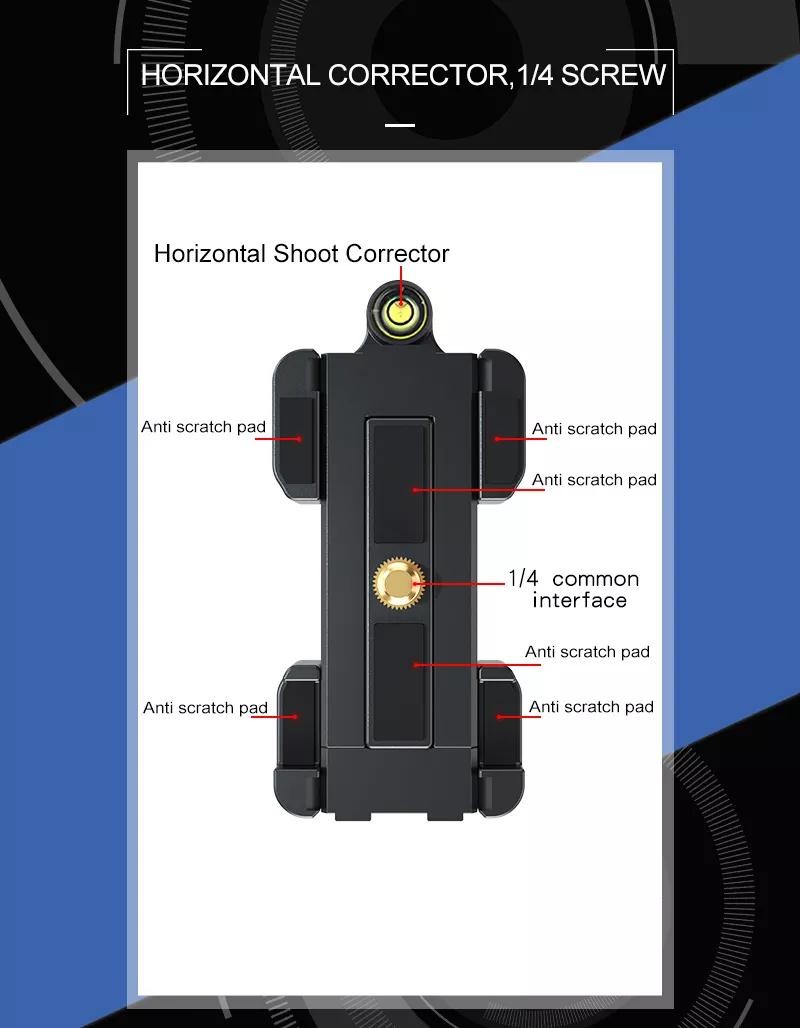 RK-L10 Aluminium Mini tripod for camera & Phone tripo详情图5