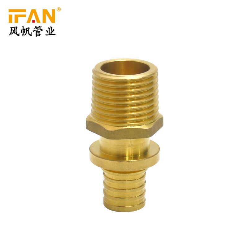 IFAN slide cut fittings CW617 macho Socket S20×1/2"M diente externo directo brass fittings details Picture