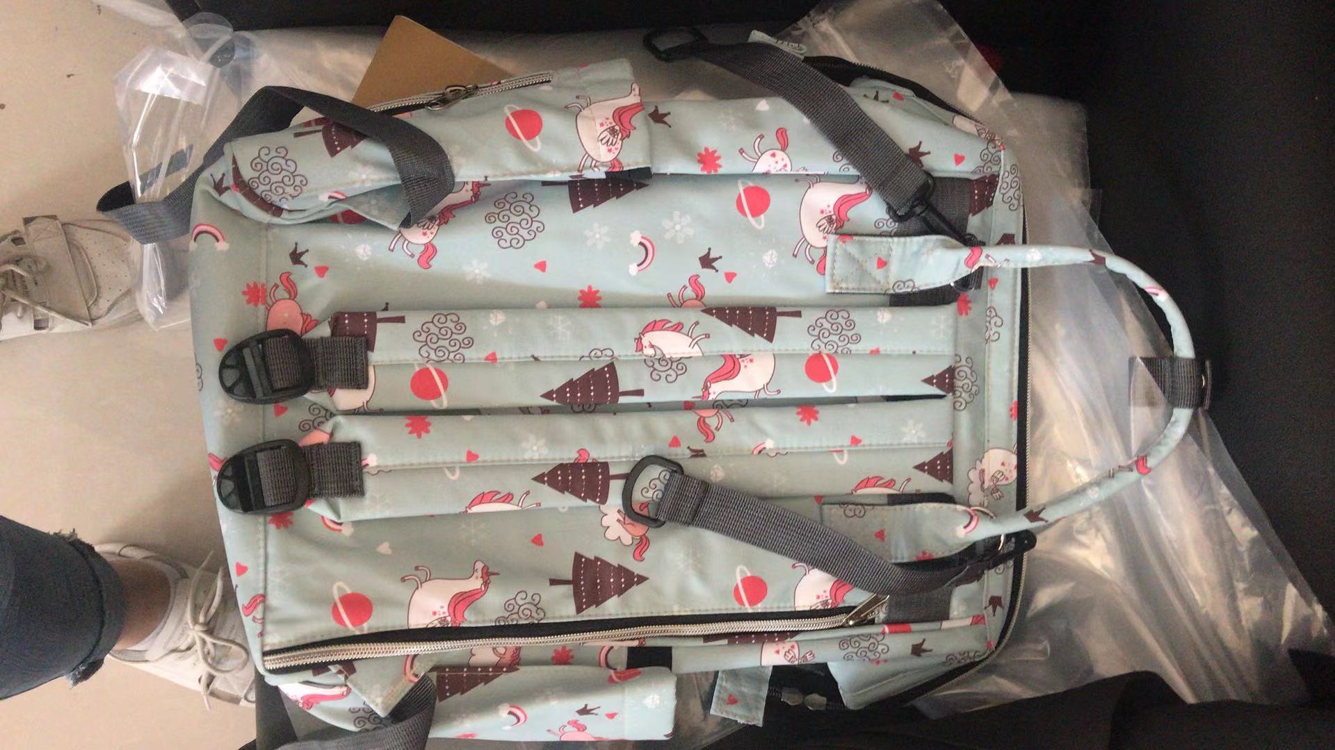 Mifei Korean version Backpack 2021 Trendy Girls' junior High school, Senior high school and college students' schoolbag tube, Japanese style casual backpack details Picture