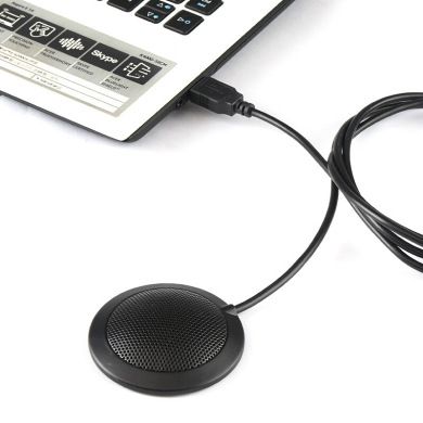Interface USB video conferencing omnidirectional microphone, game live streaming recording, 360-degree sound pickup desktop microphone Specification image