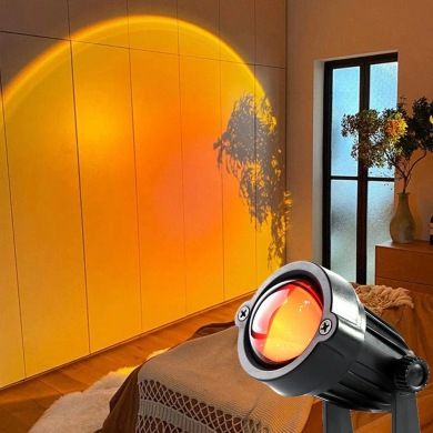 Cross-border for the network red atmosphere sunset lamp sunset projection photo fill light creative desk lamp sunset sunset lamp