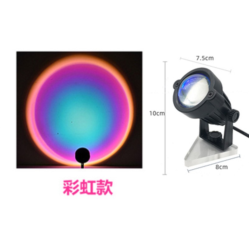 跨境专供网红氛围夕阳灯日落投影拍照补光灯创意台灯落日夕阳灯详情图9