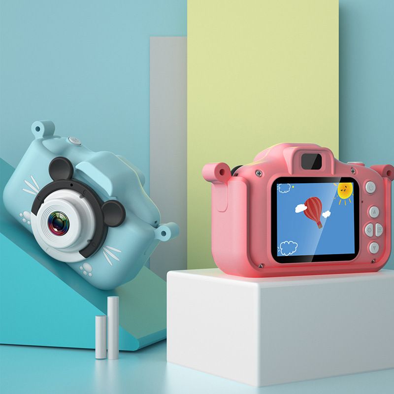 X6s高清米老鼠儿童相机便携卡通玩具前后双摄照相机小孩礼物新款细节图