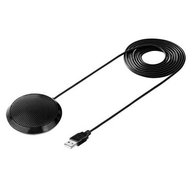 Interface USB video conferencing omnidirectional microphone, game live streaming recording, 360-degree sound pickup desktop microphone details Picture