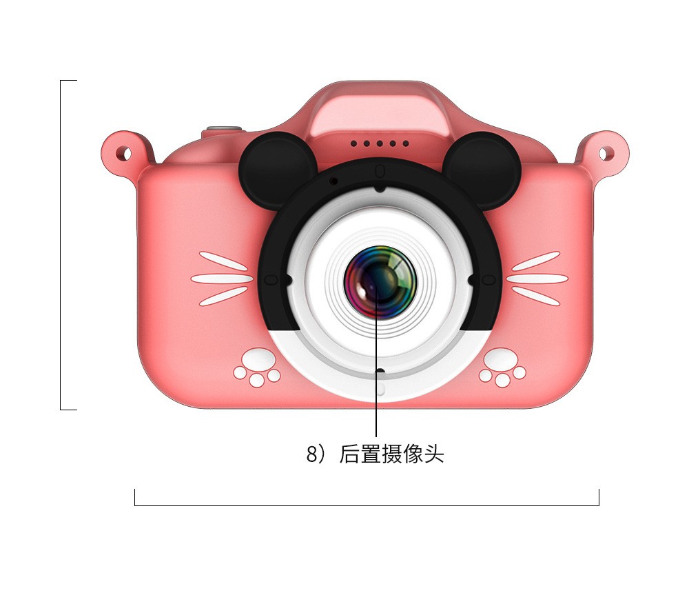X6s高清米老鼠儿童相机便携卡通玩具前后双摄照相机小孩礼物新款详情图20