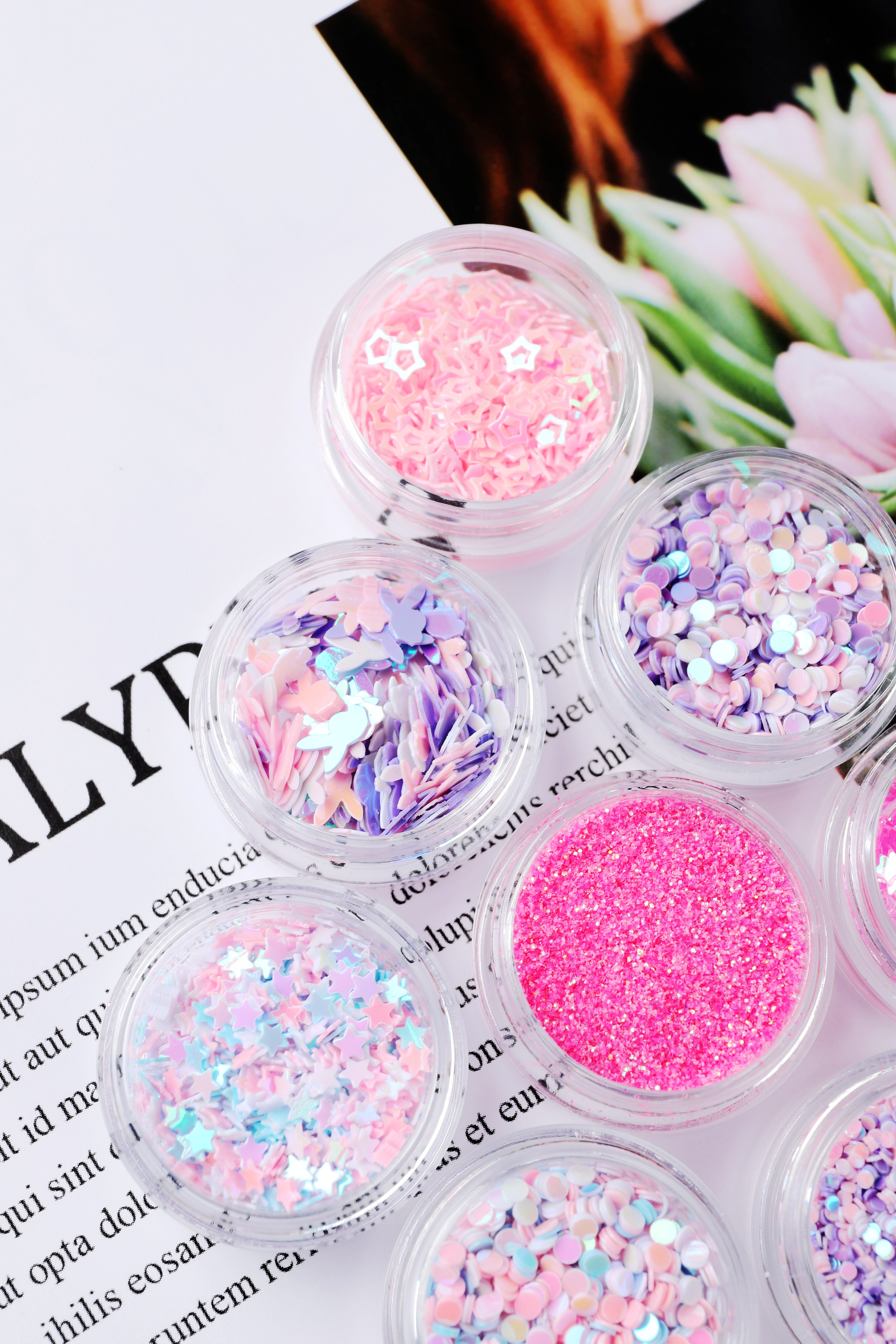 金葱粉亮片美甲亮片穿戴甲美甲钻饰品美甲饰品美甲钻魔镜粉详情图12