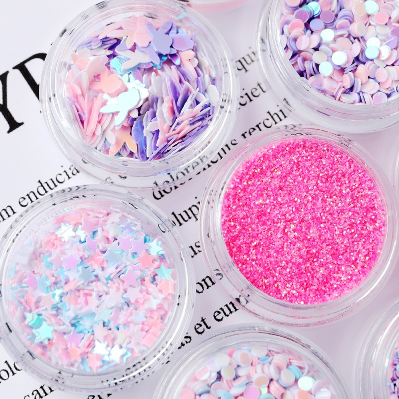 金葱粉亮片美甲亮片穿戴甲美甲钻饰品美甲饰品美甲钻魔镜粉详情图5