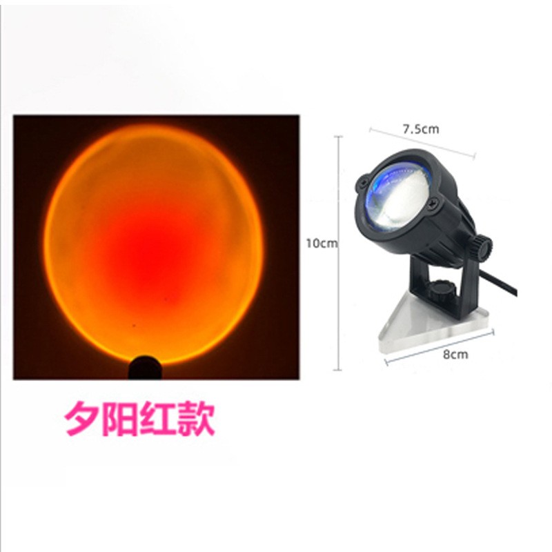 跨境专供网红氛围夕阳灯日落投影拍照补光灯创意台灯落日夕阳灯详情图11