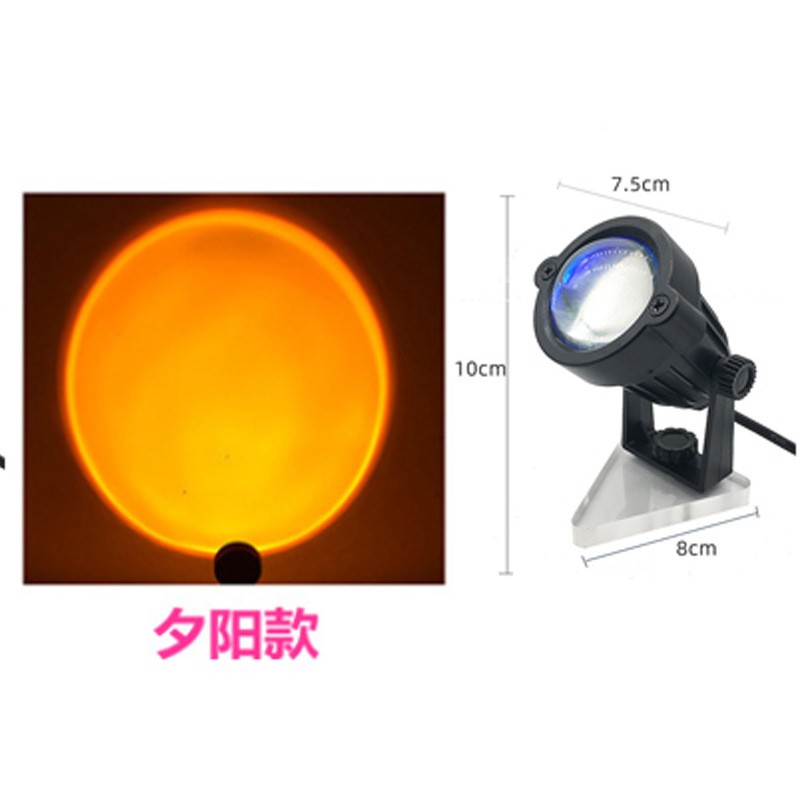 跨境专供网红氛围夕阳灯日落投影拍照补光灯创意台灯落日夕阳灯详情图12