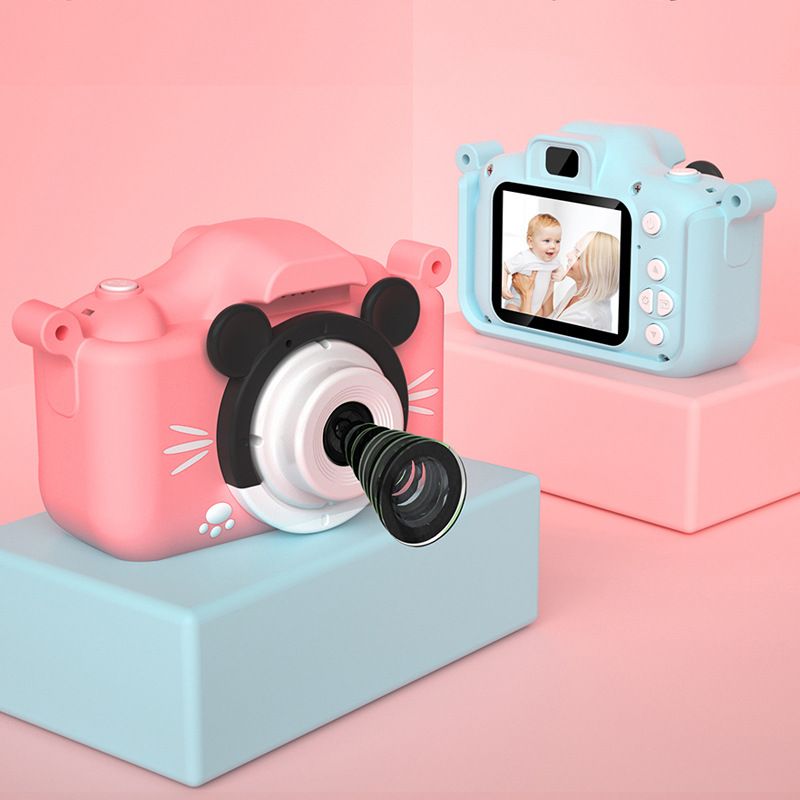 X6s高清米老鼠儿童相机便携卡通玩具前后双摄照相机小孩礼物新款详情图4