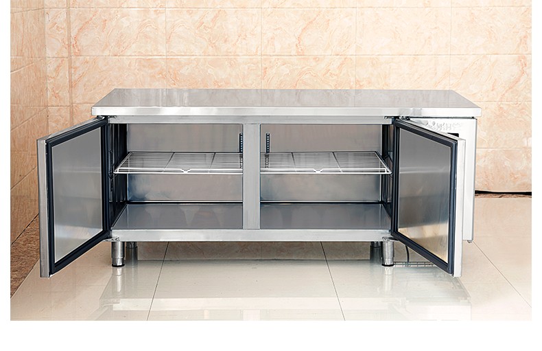 Refrigerated workbench freezer, commercial operation table, dual-temperature fresh-keeping freezer, kitchen refrigerator, flat cooling freezer detail image 9