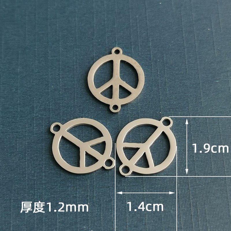 和平标钢钛不锈钢饰品配件双面精抛光不锈钢手链项链连接配件详情图3