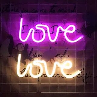 led flexible design love dual-purpose battery +USB night light wall decoration InS-style neon light strip romantic proposal