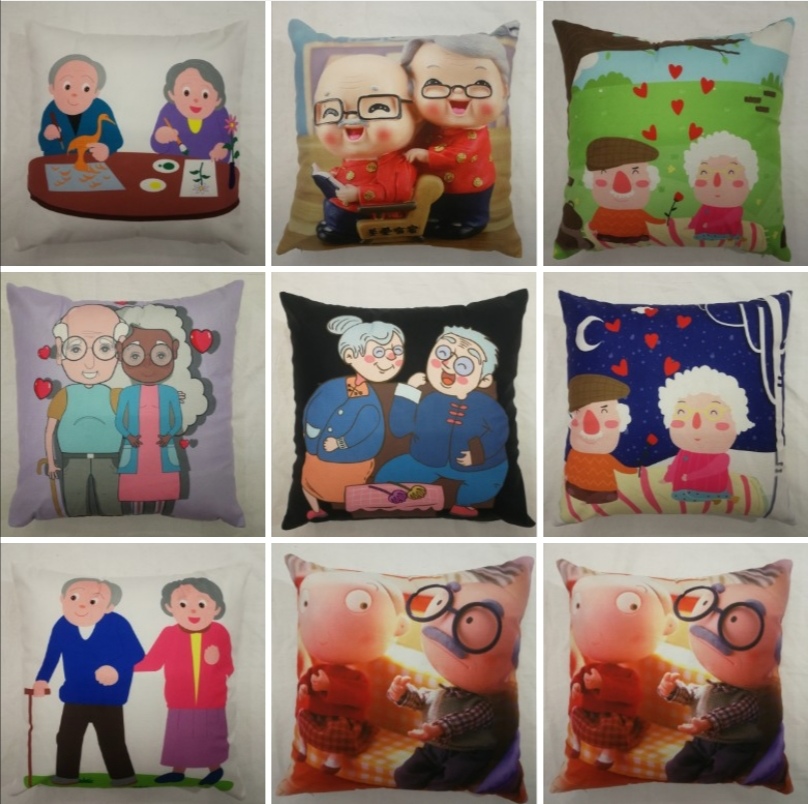 Customize Father's Day and Mother's Day cartoons based on your provided image. Pillow, cushion, backrest, pillowcase detail image 12