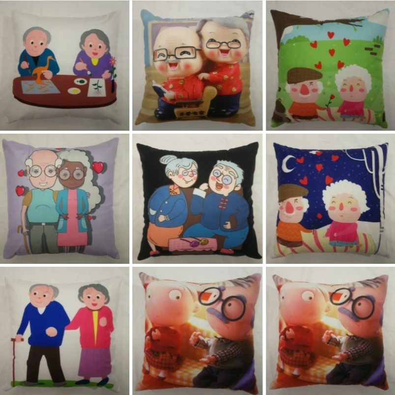 Customize Father's Day and Mother's Day cartoons based on your provided image. Pillow, cushion, backrest, pillowcase