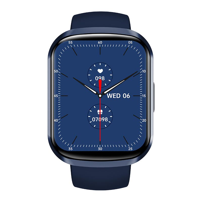 曲面屏智能手表/防水蓝牙通话手表/smartwatch白底实物图
