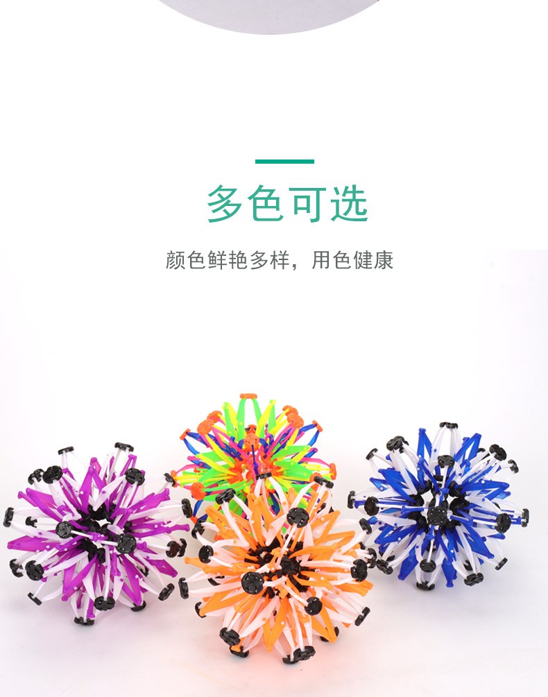 Large-sized luminous stretchable magic ball, flashing ball, luminous flowering ball that can grow larger, small hand throwing ball, ball with light, parent-child interactive toy pic 7