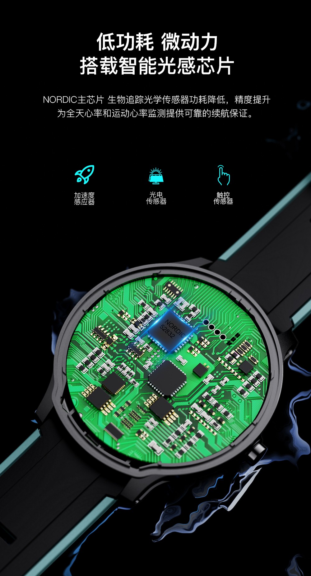 ZN122智能手表超长续航IP68级防水精准计步持续心率监测5D碳纤维天气信息详情图8