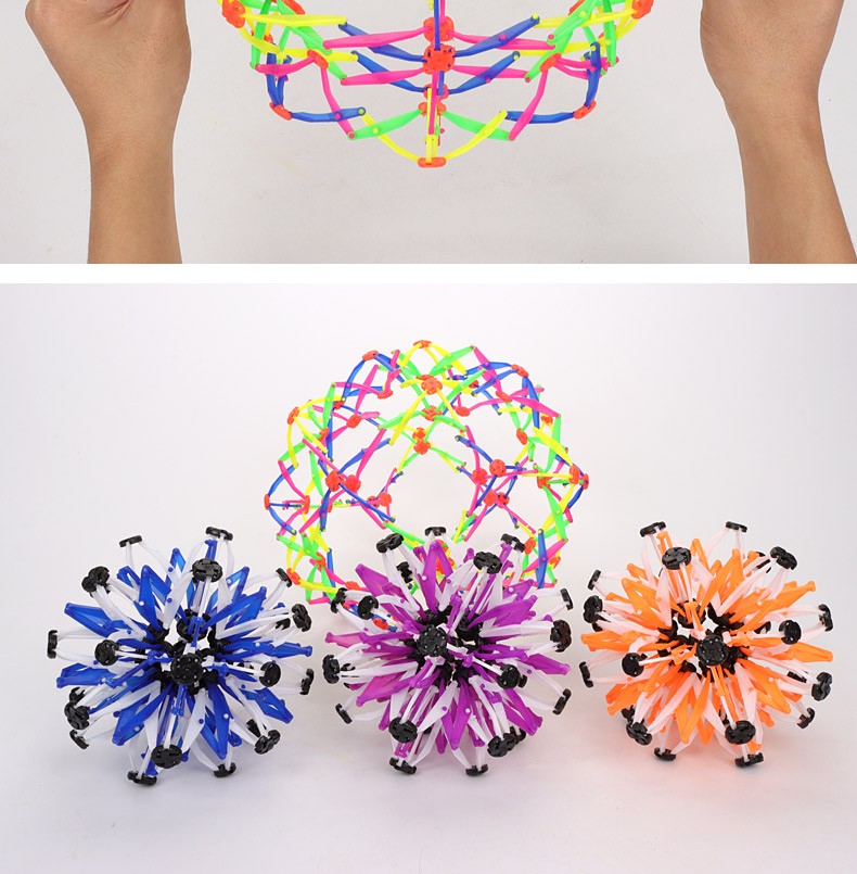 Large-sized luminous stretchable magic ball, flashing ball, luminous flowering ball that can grow larger, small hand throwing ball, ball with light, parent-child interactive toy pic 14