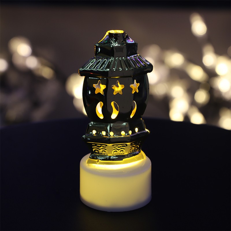 led candles, electronic lights, ironwork pagodas, Eid al-Fitr decorative lights, night lights, ironwork accessories detail image 1