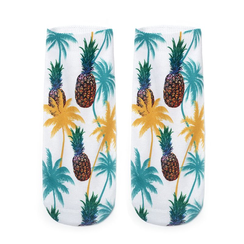New creative 3D fruit digital series printed personalized socks Item Picture
