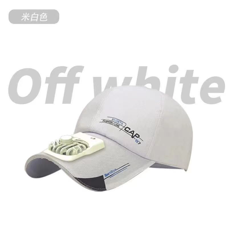 Summer's new mini fan rechargeable men's and women's sun protection baseball caps for outdoor use detail image 7
