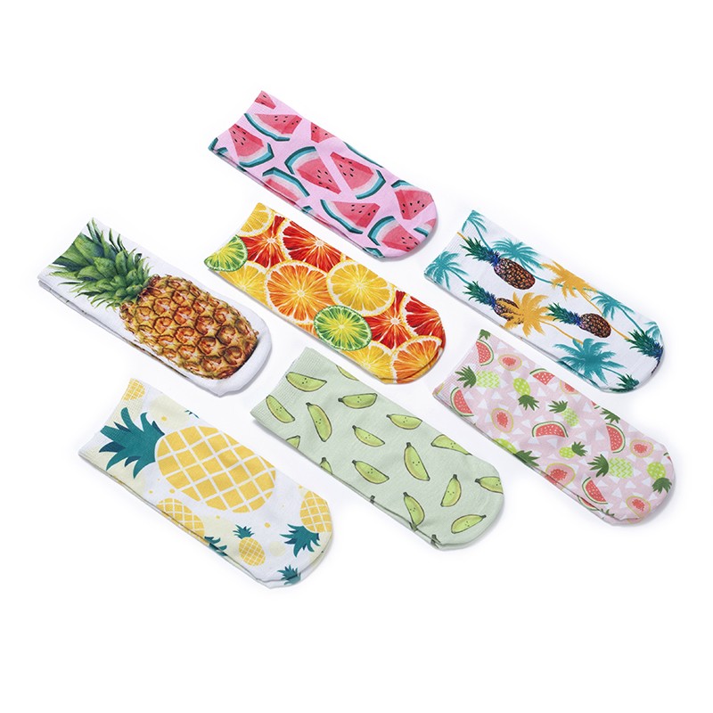 New creative 3D fruit digital series printed personalized socks detail image 15