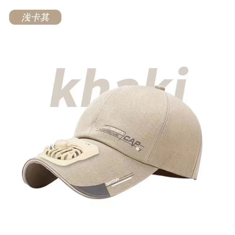 Summer's new mini fan rechargeable men's and women's sun protection baseball caps for outdoor use detail image 8