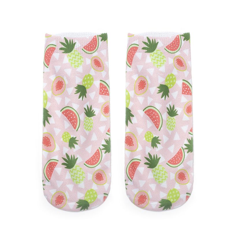 New creative 3D fruit digital series printed personalized socks details Picture