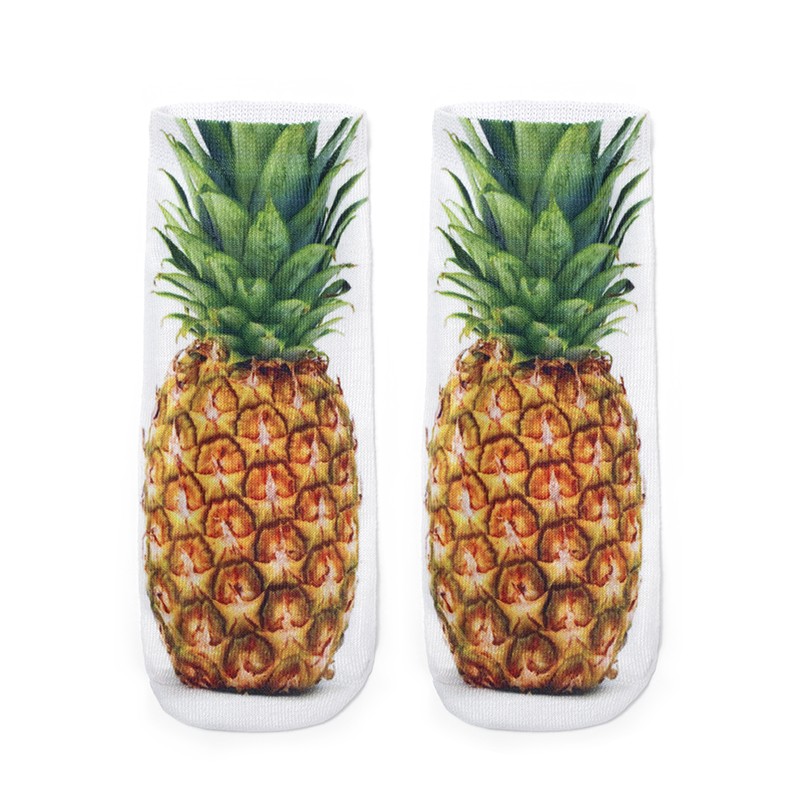 New creative 3D fruit digital series printed personalized socks detail image 2