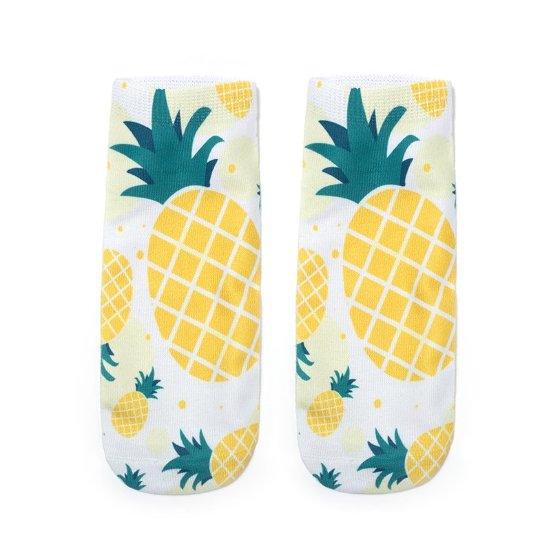 New creative 3D fruit digital series printed personalized socks detail image 7
