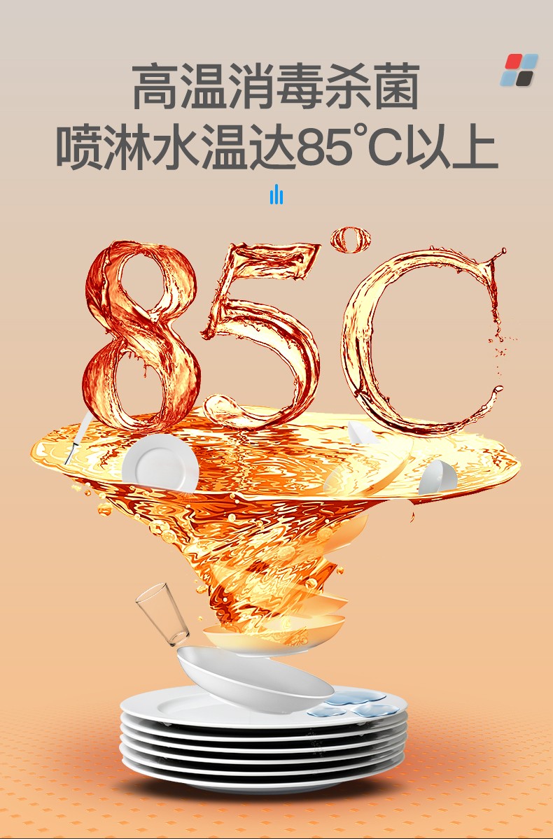 揭盖式商用洗碗机全自动大型食堂小型饭店餐厅用一体式刷碗机详情图3