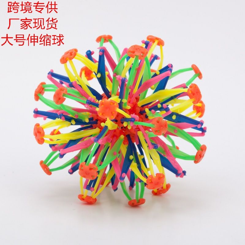 Large telescopic ball magic flower ball player, grab and kick to make big and small balls, educational and creative ball toys, children's toy balls, colorful factory in stock Application Scenario