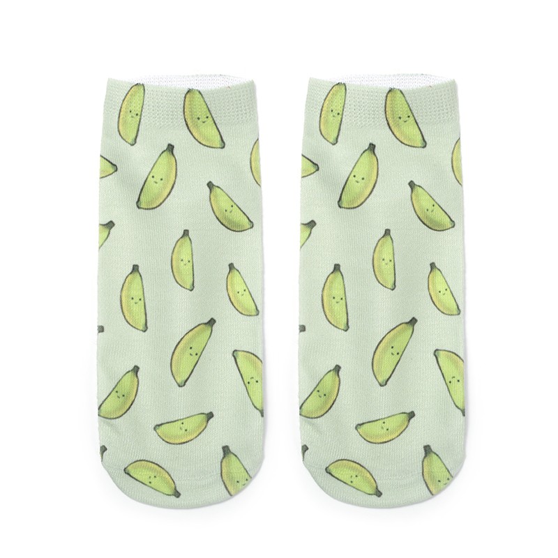 New creative 3D fruit digital series printed personalized socks detail image 5