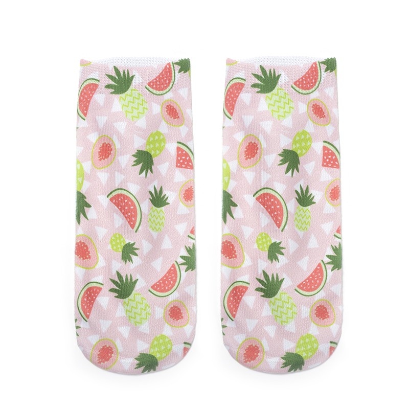 New creative 3D fruit digital series printed personalized socks detail image 1