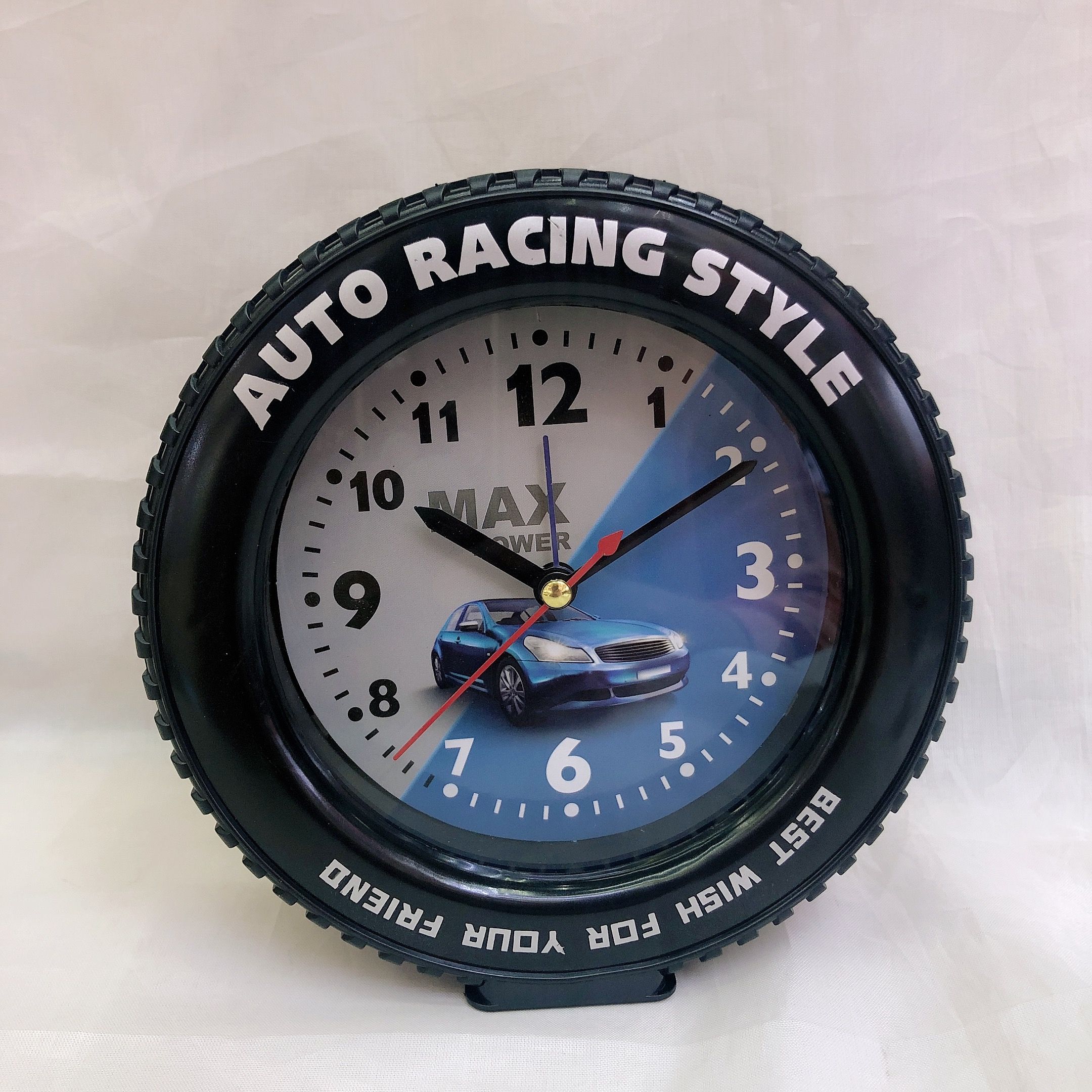 Personalidad creativo retro reloj de alarma de neumáticos niños estudio estudiante reloj de regalo Specification image