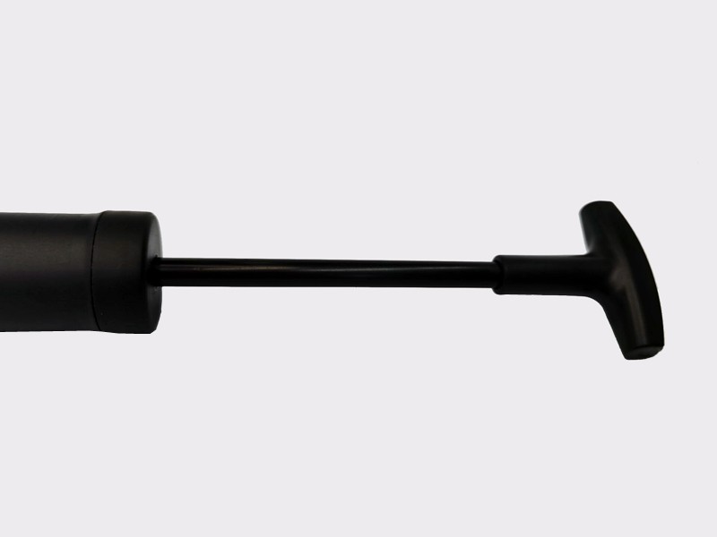 210412 Ball plastic mini air pump, portable hand-pushed air pump for football and basketball, bicycle mini air pump detail image 5