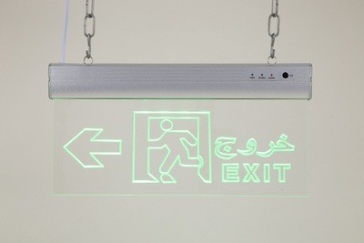 出口亚克力吊牌 EXIT指示牌 安全出口消防标志灯 跨境直供详情图7