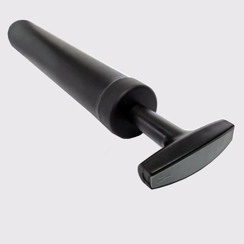 210412 Ball plastic mini air pump, portable hand-pushed air pump for football and basketball, bicycle mini air pump details Picture