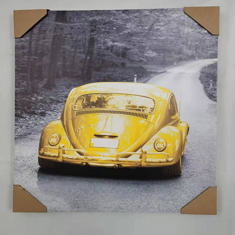 Frameless oil painting on canvas