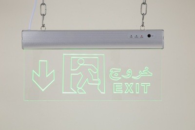 出口亚克力吊牌 EXIT指示牌 安全出口消防标志灯 跨境直供详情图3