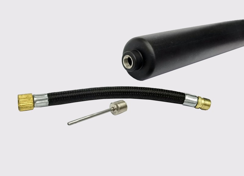 210412 Ball plastic mini air pump, portable hand-pushed air pump for football and basketball, bicycle mini air pump detail image 6