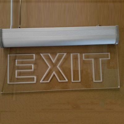 出口亚克力吊牌 EXIT指示牌 安全出口消防标志灯 跨境直供详情图5