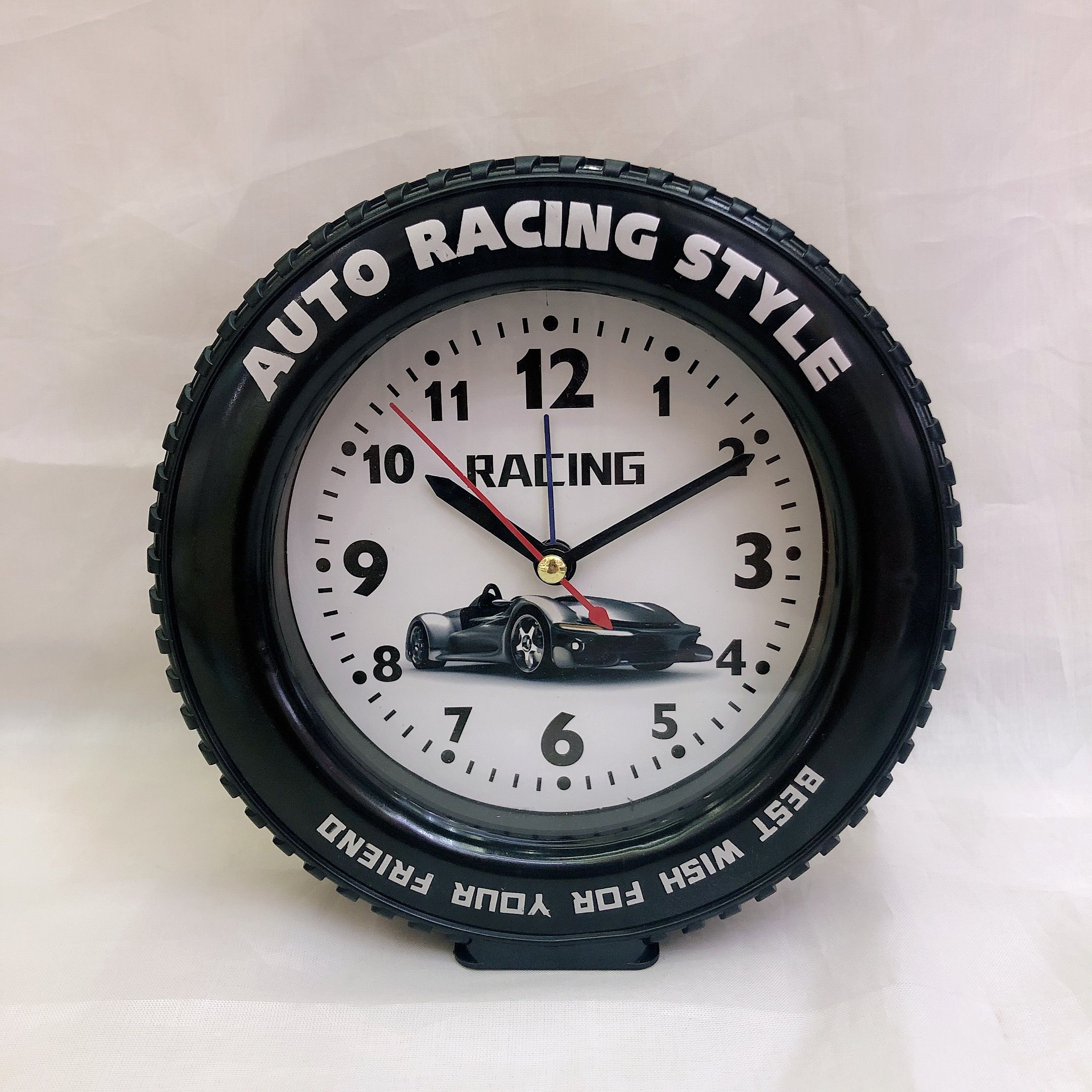 Personalidad creativo retro reloj de alarma de neumáticos niños estudio estudiante reloj de regalo details Picture