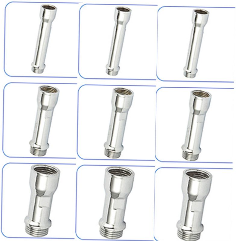 Zinc alloy 1/2 extension joint 50, 70, 100mm threaded water pipe quick joint, plumbing hardware manufacturer