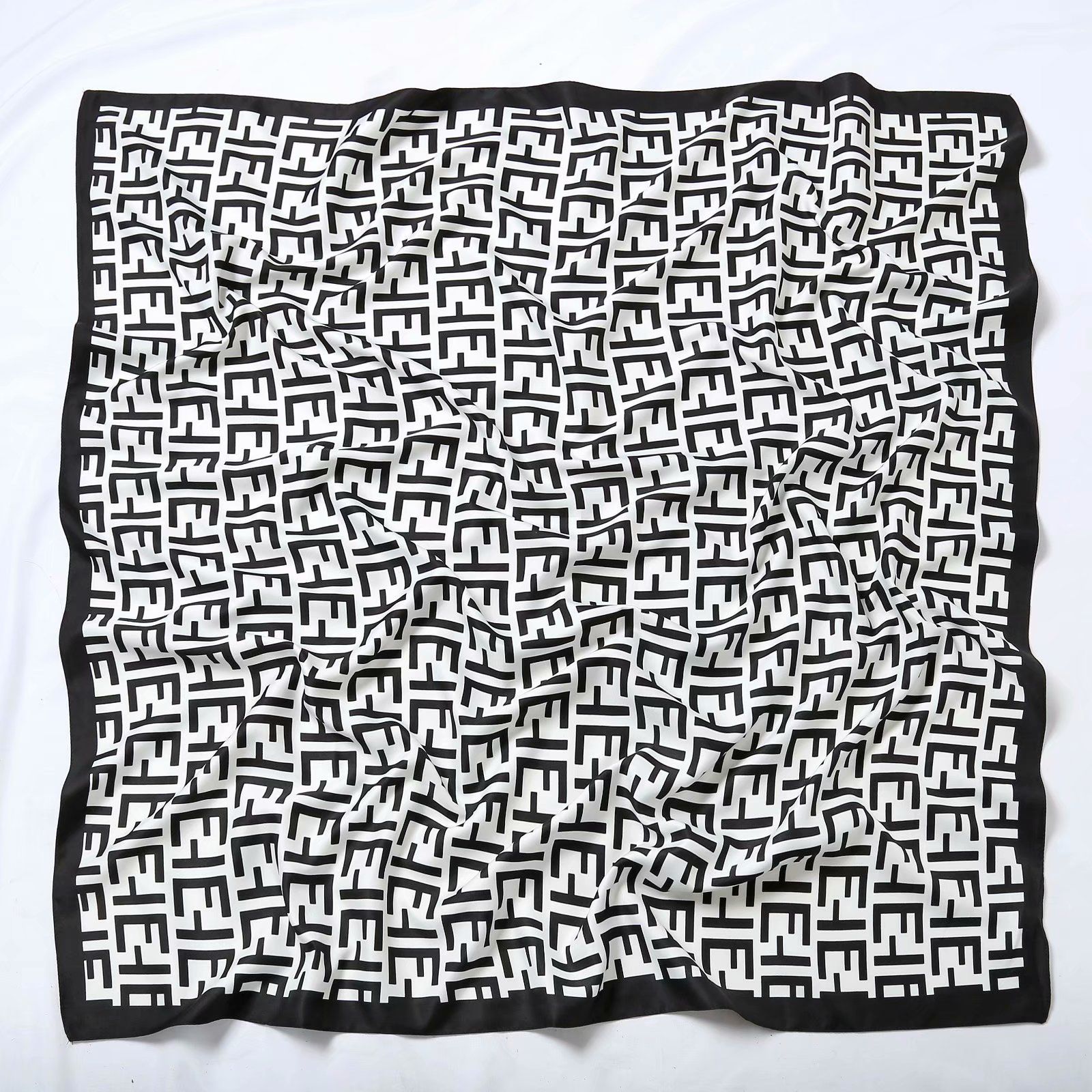 Wholesale of 90-inch faux silk square towels as gifts for Spring and autumn 2021, with color and print for export customization Application Scenario