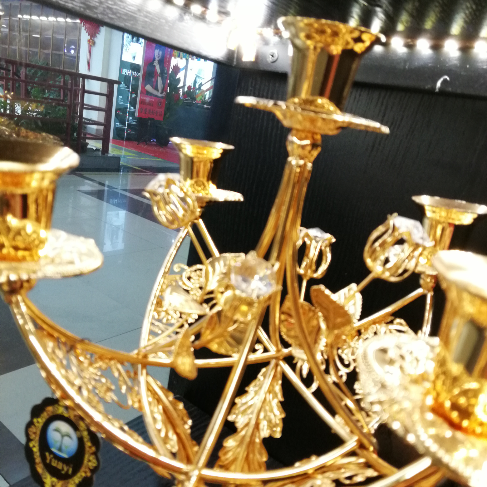 水晶烛台5支款式二