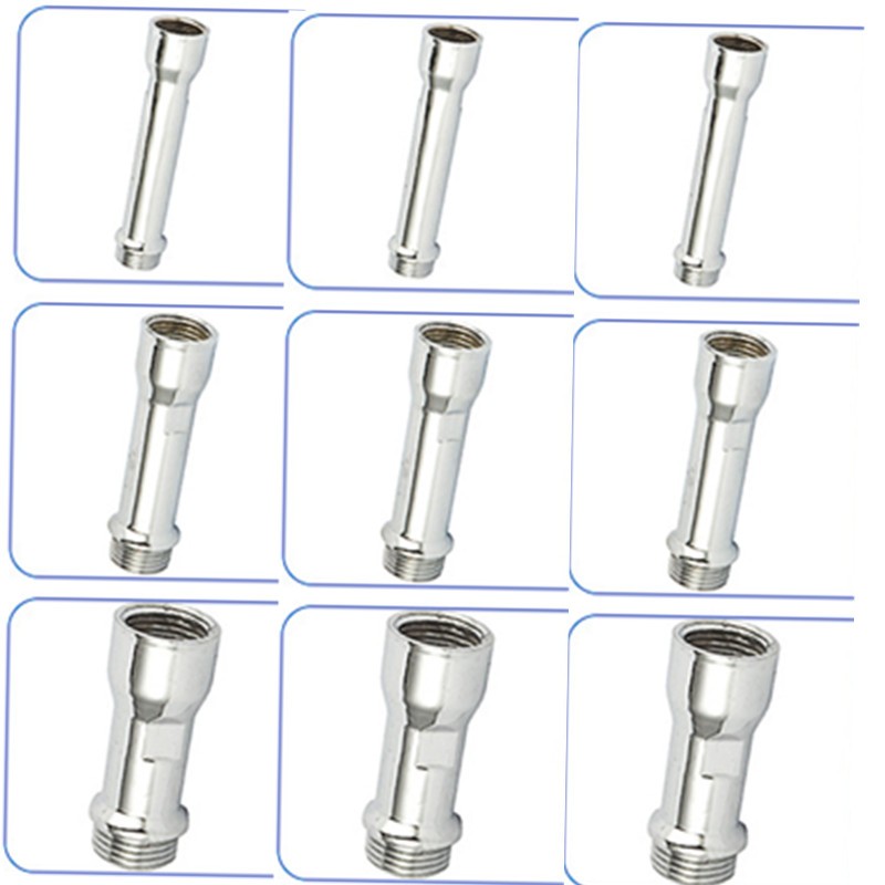 Zinc alloy 1/2 extension joint 50, 70, 100mm threaded water pipe quick joint, plumbing hardware manufacturer detail image 1