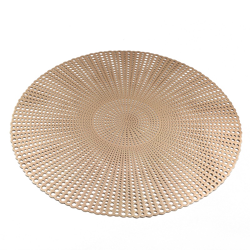 Firework patterned circular hollowed-out placemats, heat insulation and anti-slip, oil-proof plate MATS, coasters, coffee cup MATS and bowl MATS for family hotels detail image 9